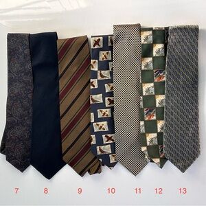 Other ties available 7-13